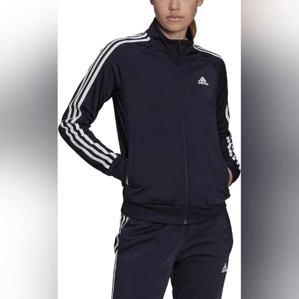 NWT Adidas Women's Navy Warm-Up 3-Stripes Track Top XXXL